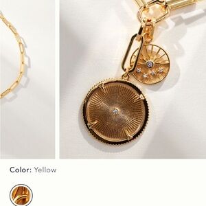 Elegant Gold Coin Pendant Necklace